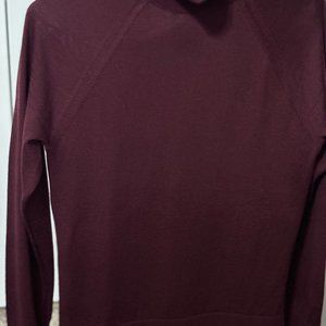 Ladies Burgundy Merino Wool Sweater